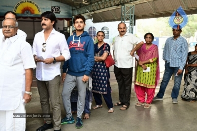 Tollywood Celebrities Cast their Votes  - 62 of 63