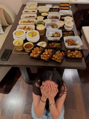 Fauzi Heroine Imanvi Experiences Prabhas Famous Food Treats