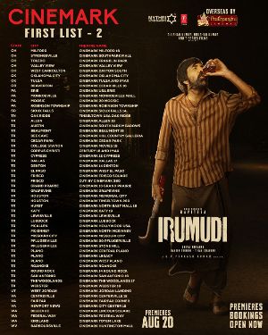 Irumudi premiers details in US out