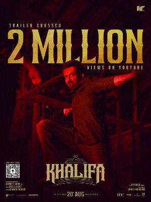 Prithviraj’s Khalifa Trailer Hits 2 Million Views