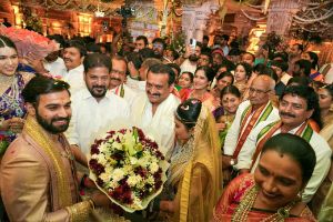 Chandra Babu and others attend Bandla Ganesh daughter wedding