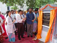 RV Chanderavardan laying the foundation stone