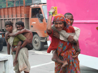 Physically challenged beggars from Madhya Pradesh