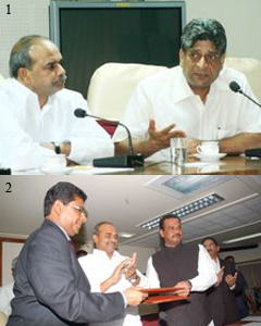 Y S Rajasekhara Reddy convening a meeting