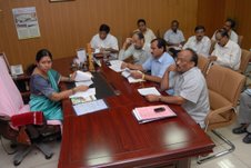 G Aruna Kumari convened a  review meeting