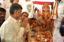 Babu at Sri Vishwakarma Yagana Mahaotsavam 