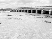 Sunkesula barrage breaches in Kurnool