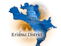 Islands  in Krishna  district  cut off  