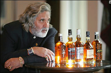 Liquor King Mallya’s Whisky bottle trick reversed.