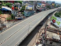 Day One  of  two-day bandh  more  or  less peaceful