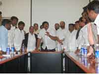 Chiru faces wrath of TRS activists at NIMS