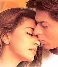 King Khan loves that way for Juhi Chawla.