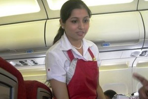 Spice Airhostess molested in flight.