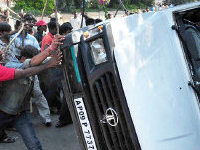 Osmania students cool down for writing exams.