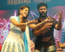 Nayanathara, Prabhudeva's romance on stage.