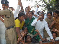 Rally in Khammam against OU violence