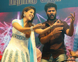 Nayanathara, Prabhudeva celebrate V-day together.