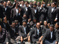 Protesting lawyers detained in Khammam 