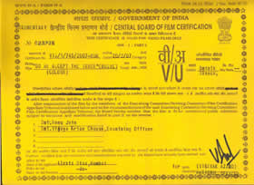 Censor Certificate fines