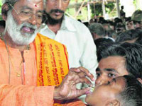 Fish medicine administered to thousands