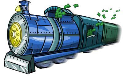 Money Train in Bitragunta raining Rs.500  notes!
