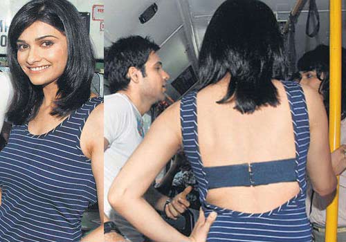 Heroine exposes stunning Bra Strap!