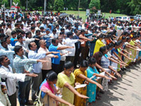 Oath against suicides by TRS  leaders