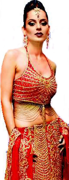 Curly Kangna in costly costumes