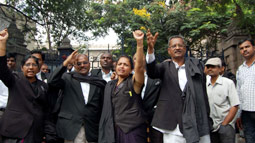 Advocates dodge security to hoist black flag atop High Court