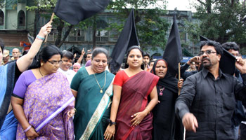 Kavita releases Black Doves @ Charminar