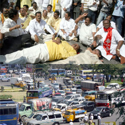 Babu's fast: TDP activists blockade National, State highways