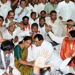 MPs' stir to dilute Telangana agitation?