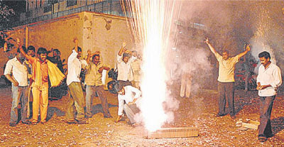 Paritala Fans celebrate on Suri Murder