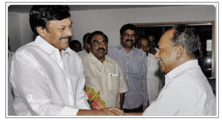 Is Congress embrace a killer bear-hug for Chiru ?