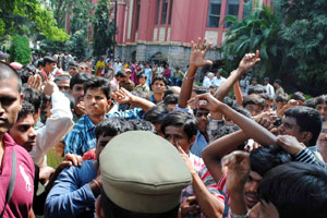 MMTS services cancelled as student set compartment afire