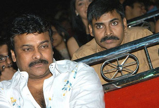 Pawan over shadowing Chiranjeevi!