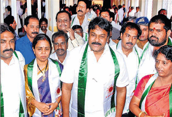 Chiru, 11 others booked for T trouble