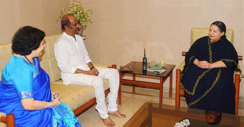Rajinikanth 'U' turn for Jayalalitha	