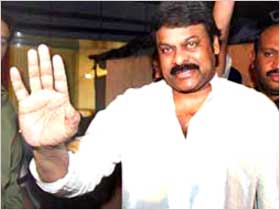 Left activists disrupt Chiru's speech