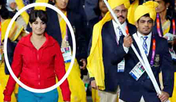 Mystery Indian Lady at Olympics