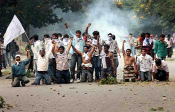 Violence mars Telangana March