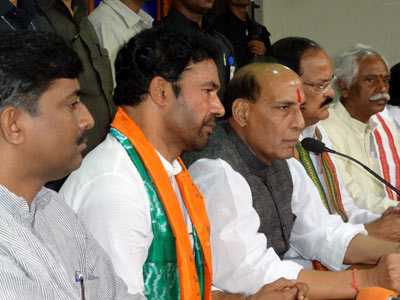 BJP will give Telangana, reiterates Rajnath Singh