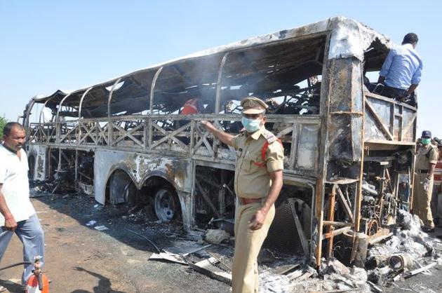 Bus fire mishap: DNA test to ascertain identity of 14 victims