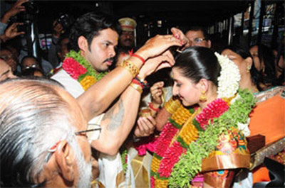 Cricketer Sreesanth Marriage Pic