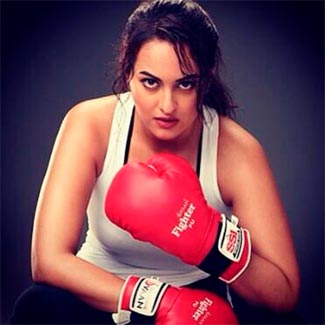 Buxom Heroine in Boxing Film