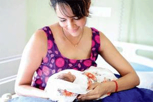Manchu Lakshmi with Her Baby