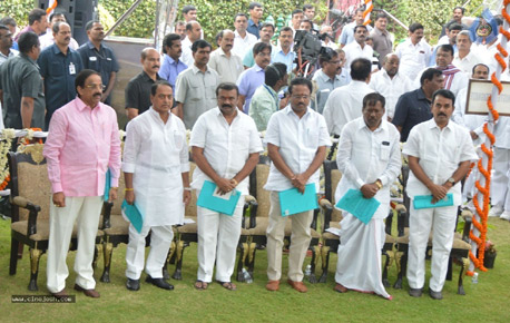 KCR allocates portfolios to new ministers