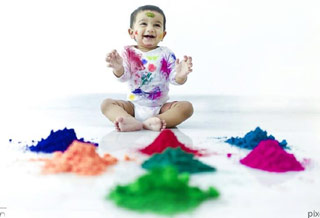 Allu Ayaan Wishes Happy Holi