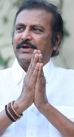 Mohan Babu Supporting Her