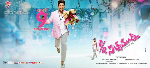 Release Date Poster of 'S/o Satyamurthy'